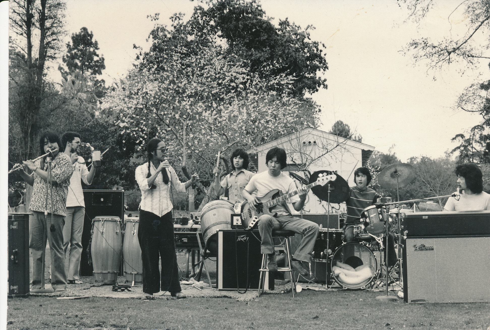 600px Kenny Endo seen in this photo from the late 1970s playing taiko with the band Warriors of the Rainbow at the Lotus Festival in Los Angeles.